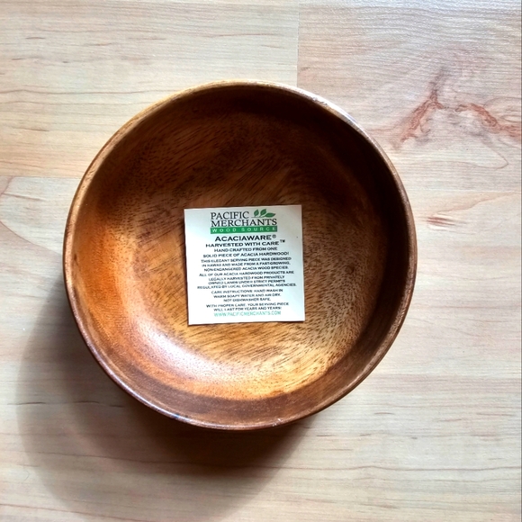 NWT Pacific Merchants Acaciaware Bowl - Picture 2 of 3